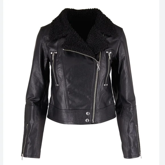 NWT PAIGE | Rooney Leather Jacket - Picture 9 of 13